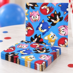Sonic Game Lunch Napkins - 16 PK