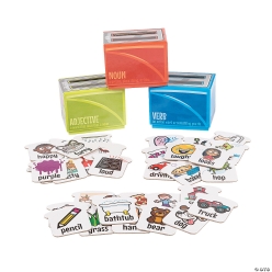 Nouns, Verbs & Adjectives Sorting Boxes