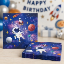 Space Premium Dinner Napkins - 10 PK