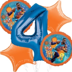 Space Jam Age 4 Balloon Bouquet