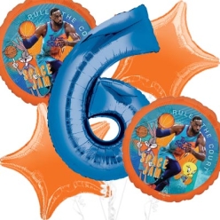 Space Jam Age 6 Balloon Bouquet