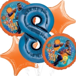 Space Jam Age 8 Balloon Bouquet