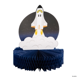 Space Party Honeycomb Centerpiece-3Pk