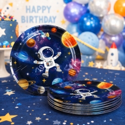 Space Premium Dessert Plates - 10 PK