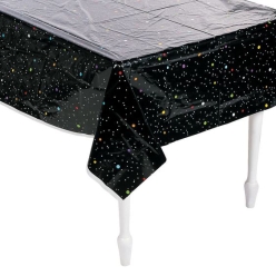 Space Party Stars Plastic Tablecover