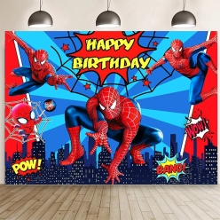 Spiderman Giant FABRIC Keepsake Backdrop w/Grommets