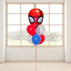 Spiderman Head Balloon Bouquet