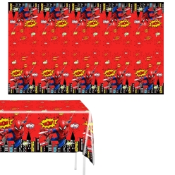 Spiderman Printed Plastic Table Cover 54