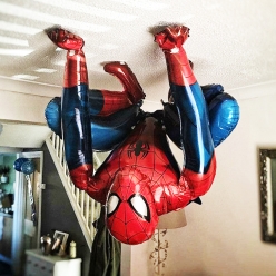 Spiderman 3D Upside Down Airfill 65CM Balloon