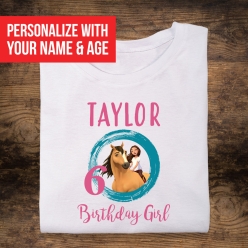 55% OFF: Spirit Birthday Girl Personalized T-shirt- Choose A Siz
