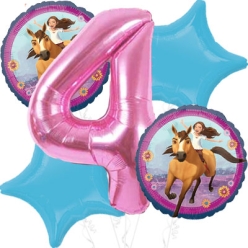 Spirit Riding Free Age 4 Giant Balloon Bouquet