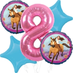 Spirit Riding Free Age 8 Giant Balloon Bouquet