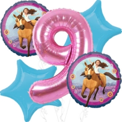 Spirit Riding Free Age 9 Giant Balloon Bouquet