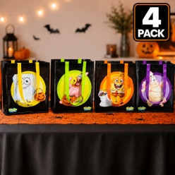 SpongeBob Large Fabric Halloween Totes- 4 PK