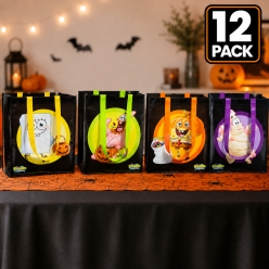 SpongeBob Large Fabric Halloween Totes- 12 PK