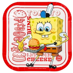 SpongeBob SquarePants Deluxe Square Dessert Plates-8Pk