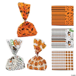 40% OFF: Spooky Big Cello Treat Bags - 36 PK
