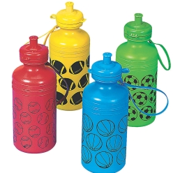 Sports 18 oz Keepsake Water Bottles 12 Pk