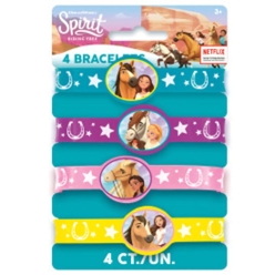 Spirit Riding Free Rubber Bracelets - 4 PK