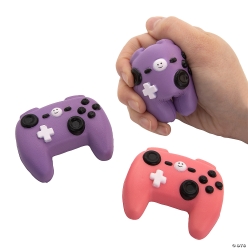 Neon Girl Gamer Controller Squeeze Foam Stress Toys-12Pk
