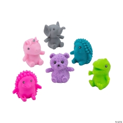 Super Sensory Animal Sand-Filled Squeeze Toys-12Pk