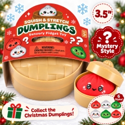 Christmas Glitter Squishy Dumpling Large - Mystery Asst