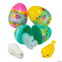 Bulk Mochi Surprise Squishy Filled Easter Eggs-96Pk
