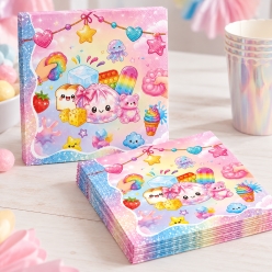 Squishy Birthday Pastel Dinner Napkins - 10 PK