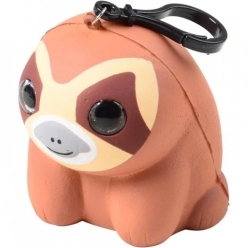 Squishy Sloth w/ Glitter Eyes Backpack Clip