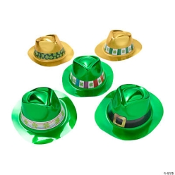 St. Patrick's Day Bulk Fedora Hat Assortment-50Pk