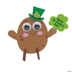 St. Patrick's Day Potato Clothespin Craft Kit-12Pk