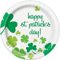 50% OFF: Rainbow Shamrock Dinner Plates - 8pk