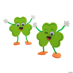 Stand-Up Shamrock Stem Craft Kit-12Pk