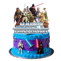 Star Wars Happy Birthday Large Cake Pick Topper