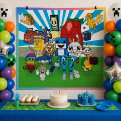 Roblox Steal A Brainrot Giant 150cm FABRIC Backdrop