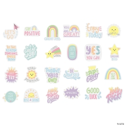 Bulk Pastel Inspirational Sticker Assortment-48Pk