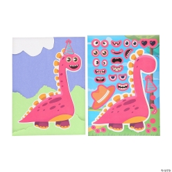 Make-a-Face Dinosaur Sticker Sheets-48Pk
