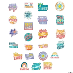 Positive Vibes Stickers Assortment-48Pk