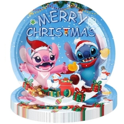 Lilo and Stitch Christmas Dinner Plates - 10 PK