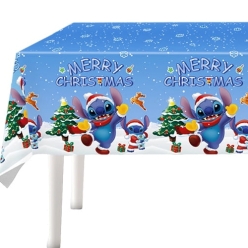 Lilo and Stitch Christmas Plastic Table Cover