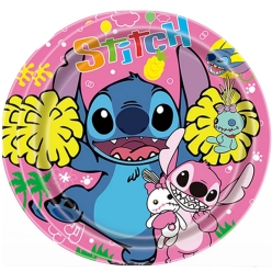 Lilo and Stitch Pink Dinner Plates - 10 PK