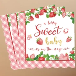 Berry Sweet Baby Dinner Napkins - 10 PK