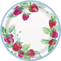 Sweet Strawberry Dinner Plates - 8 PK