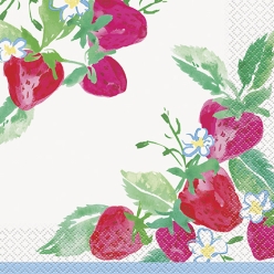 Sweet Strawberry Dinner Napkins - 16 PK
