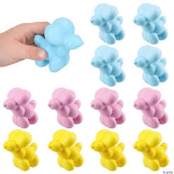Balloon Dog Character Foam Stress Toys-12Pk