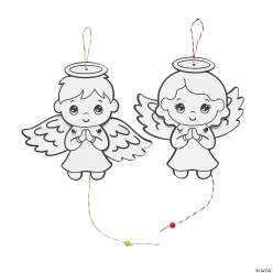 CYO Angel Pull-String Puppet Craft Kit-12Pk