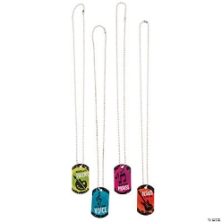 40% OFF: Studio VBS Dog Tag Necklaces - 12Pk