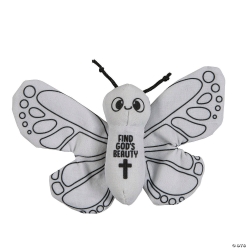 Zoom In VBS Colour Your Own Plush Butterflies - 12Pk