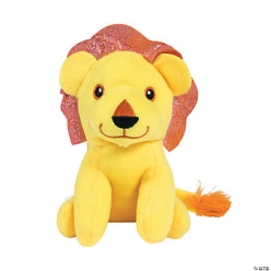 Plush Lion with Shiny Mane