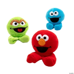 Sesame Street Plush Toy Walking Finger Puppets-12Pk